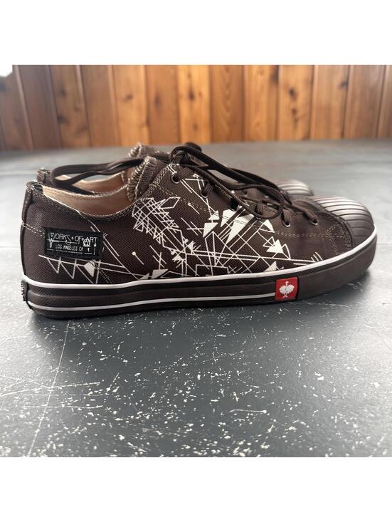 Other - Englebert Strauss Mens 11 Brown White Steel Toe Saftey Work Shoe Graphic NWOB